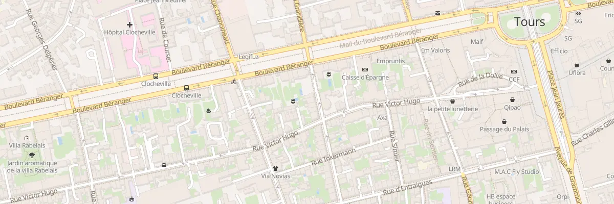 Plan du 3 Rue de Sebastopol à Tours