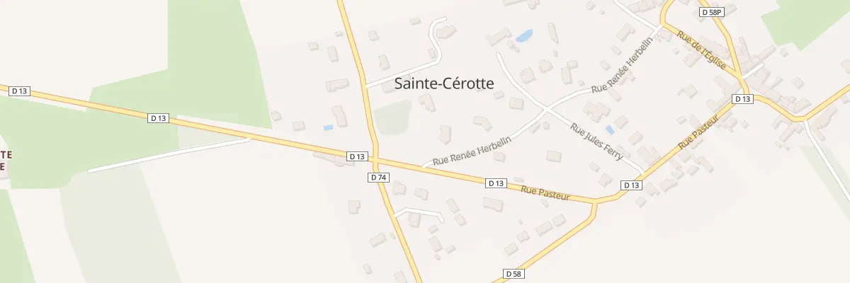 Plan du 23 Rue Renee Herbelin à Sainte-Cérotte