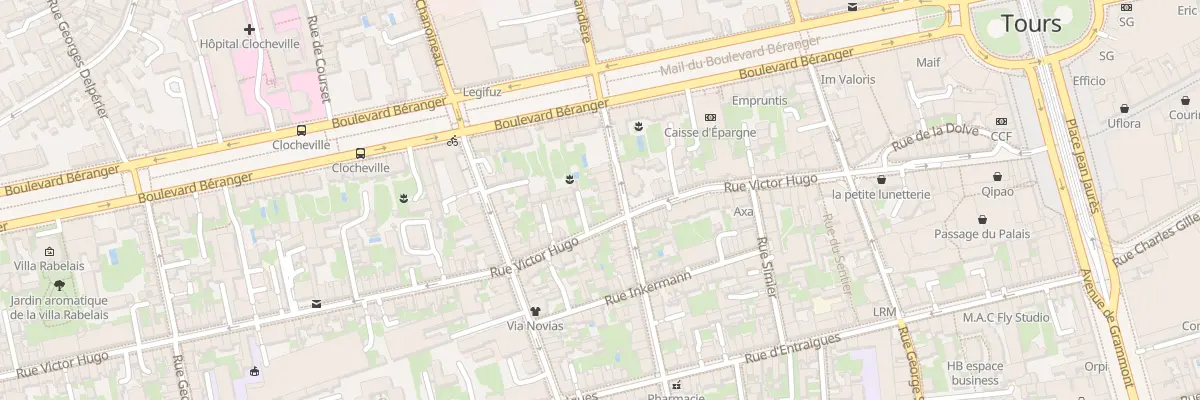Plan du 7 Rue de Sebastopol à Tours
