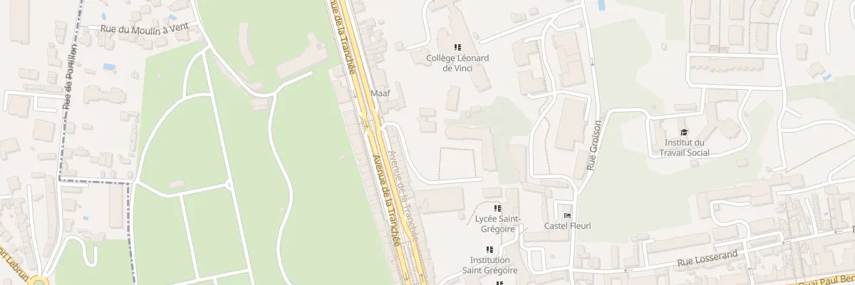 Plan du 43B Av de la Tranchée à Tours