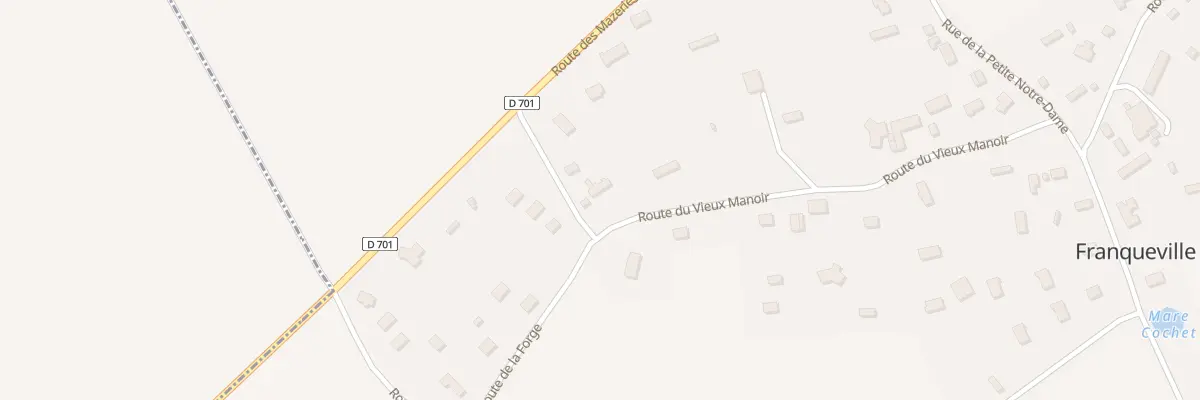 Plan du 14 Le Village à Franqueville