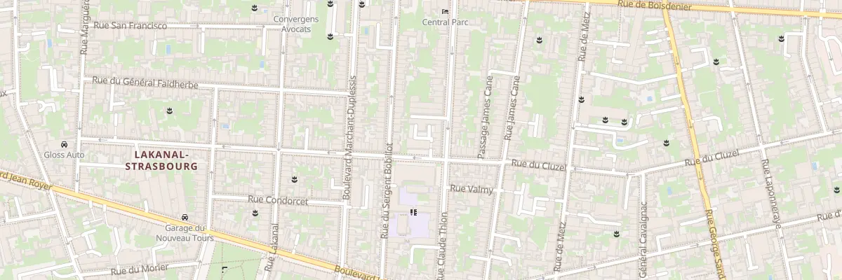 Plan du 133 Rue du Cluzel à Tours