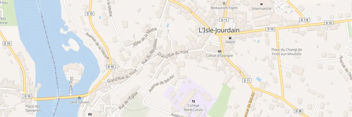 Plan du 13 Rue Grand Rue du Pont à L’Isle-Jourdain