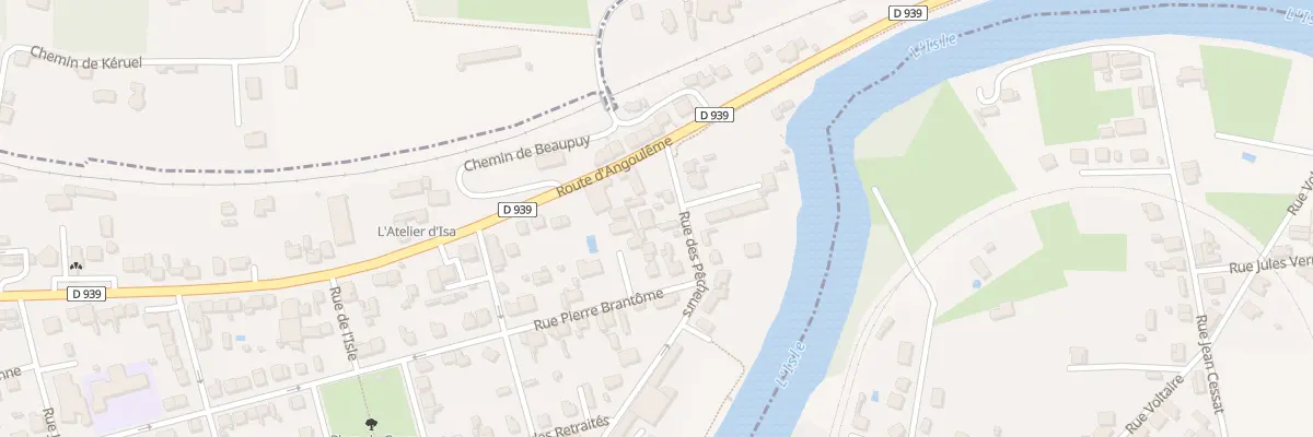 Plan du 10 Rue des Pêcheurs à Périgueux