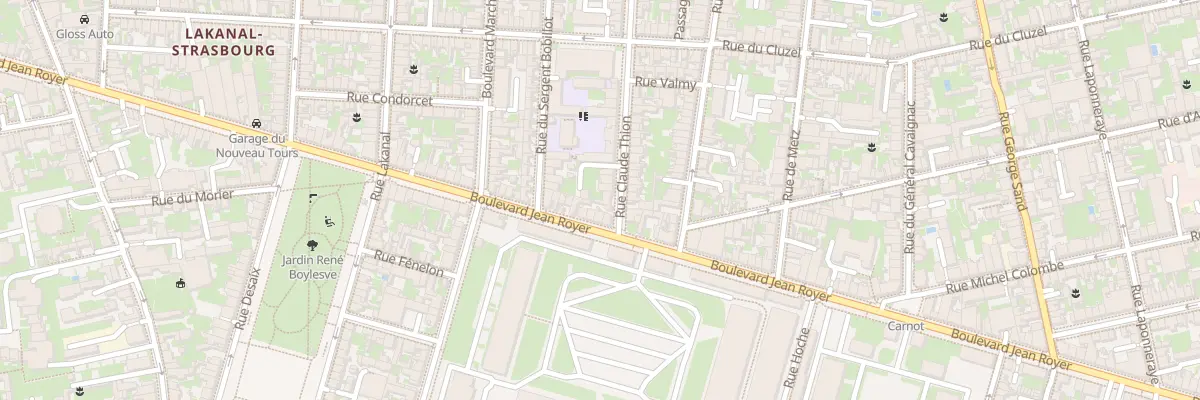 Plan du 71 Rue Claude Thion à Tours