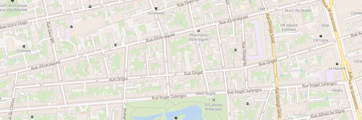 Plan du 59 Rue Origet à Tours
