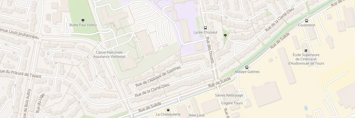 Plan du 11 Rue de l’Abbaye de Gastines à Tours