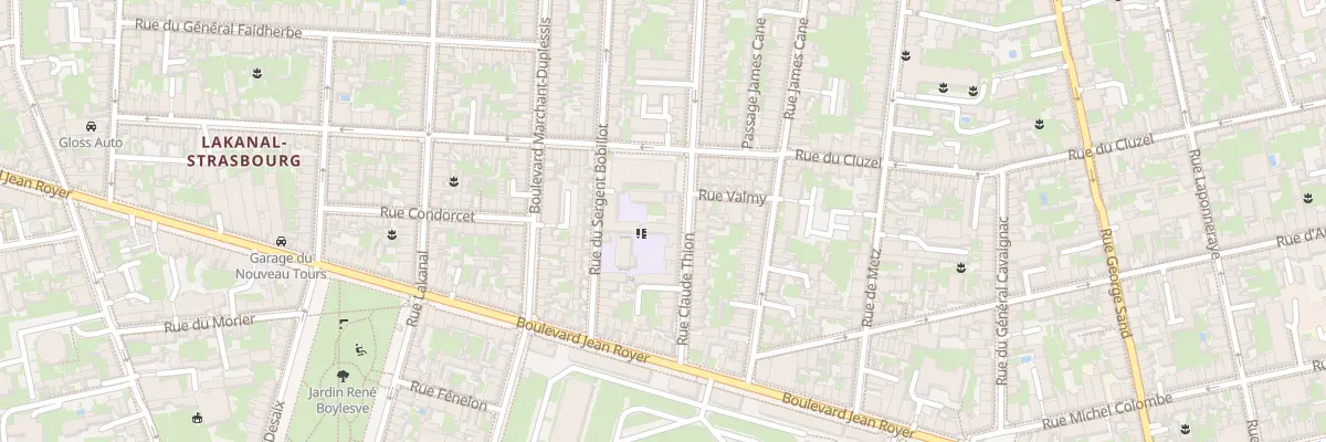 Plan du 57 Rue Claude Thion à Tours
