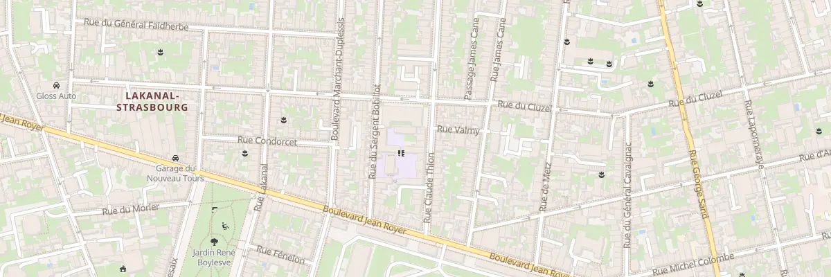 Plan du 55 Rue Claude Thion à Tours