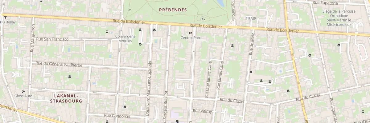 Plan du 25 Rue Claude Thion à Tours