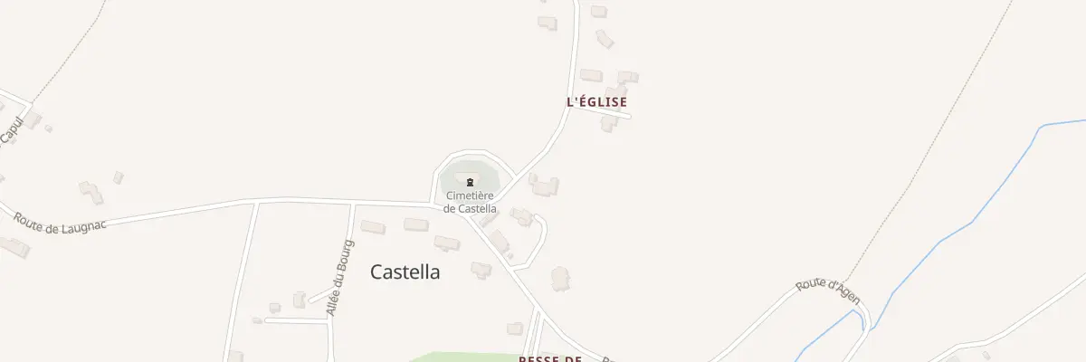 Plan du 90 Rte de l’Eglise à Castella