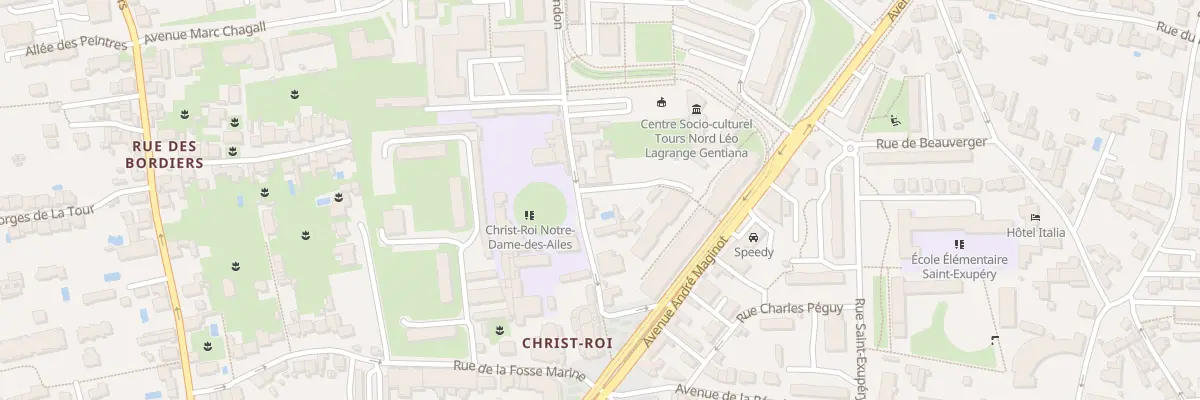 Plan du 9 Rue Pinguet Guindon à Tours
