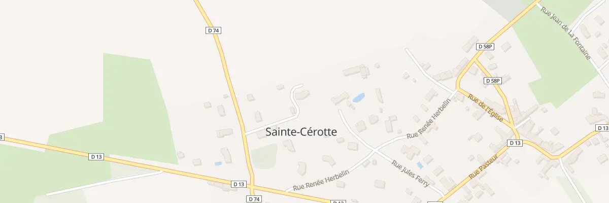 Plan du 1B Le Pre de Derriere à Sainte-Cérotte