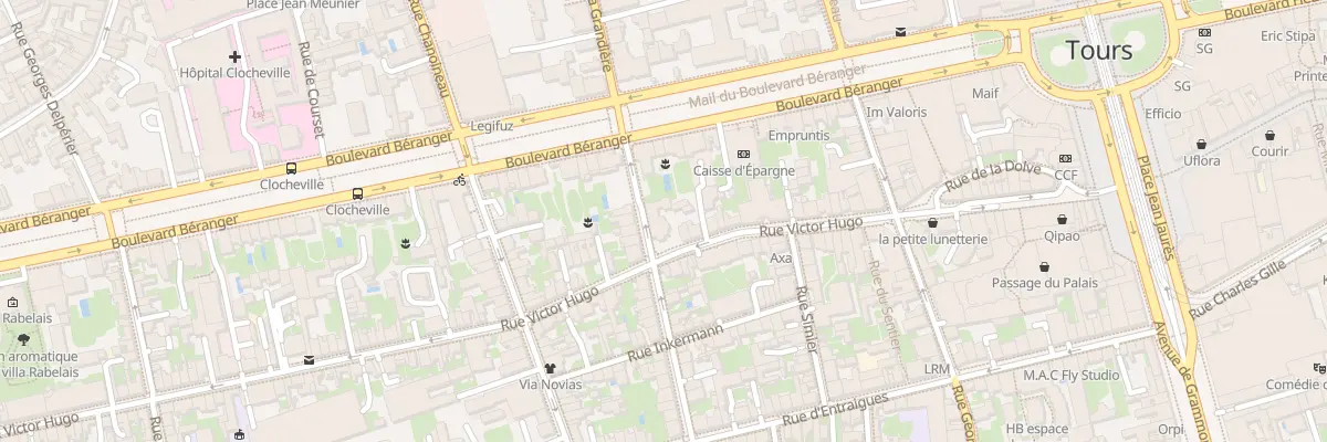 Plan du 8 Rue de Sebastopol à Tours