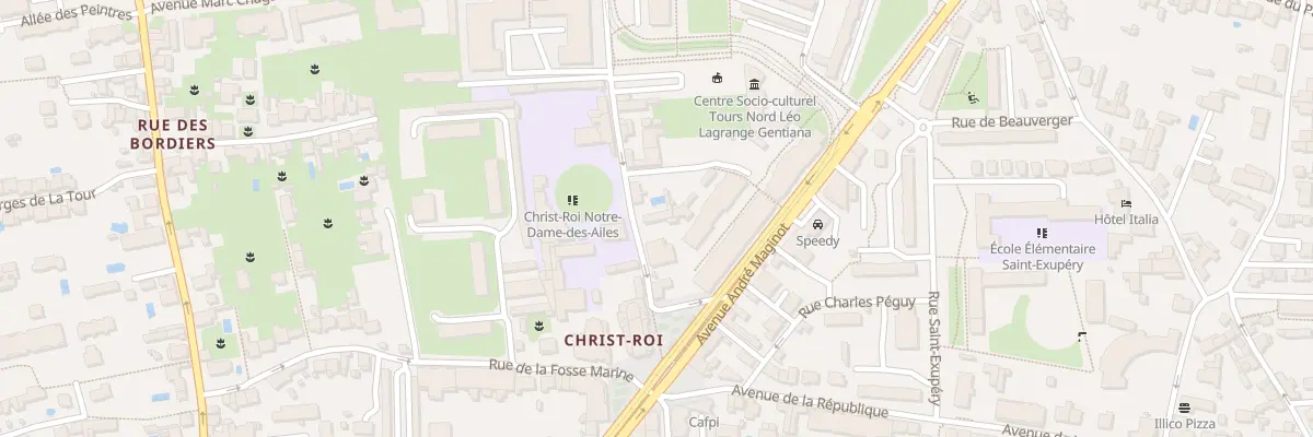 Plan du 7 Rue Pinguet Guindon à Tours