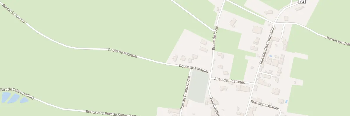 Plan du 6 Rte de Fouquet à Millac