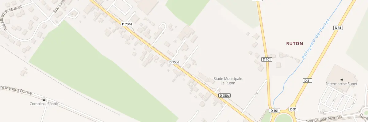 Plan du 5 Rue Francois Mitterrand à Descartes
