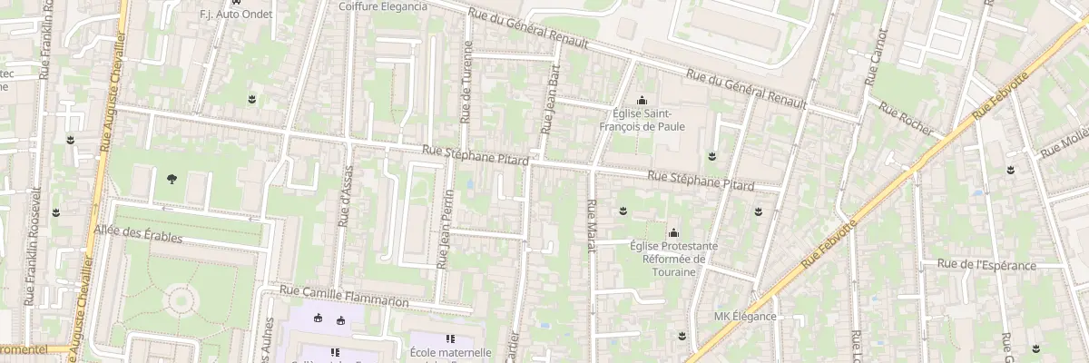 Plan du 66 Rue Stéphane Pitard à Tours