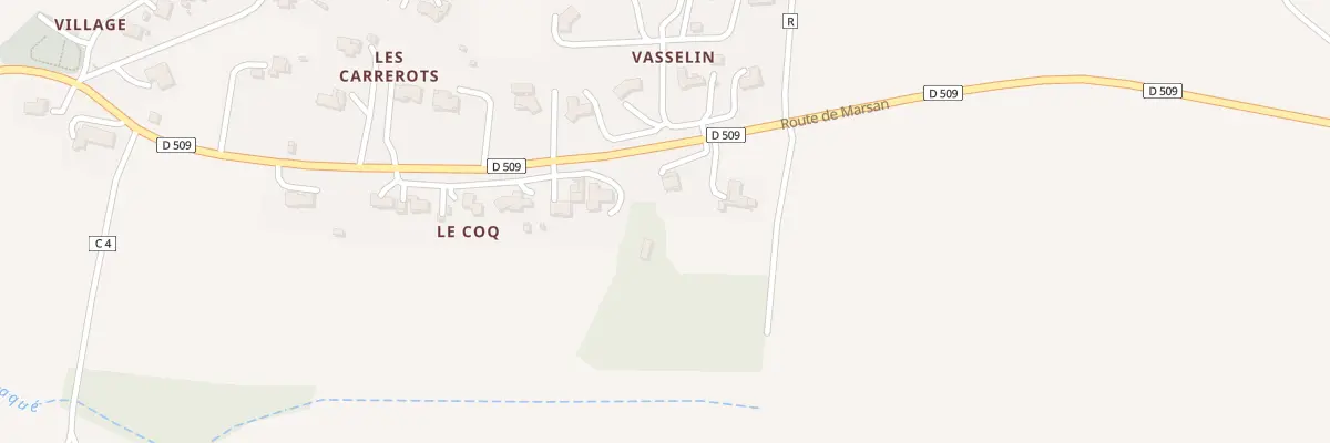 Plan du 496 Rte de Marsan à Lahitte