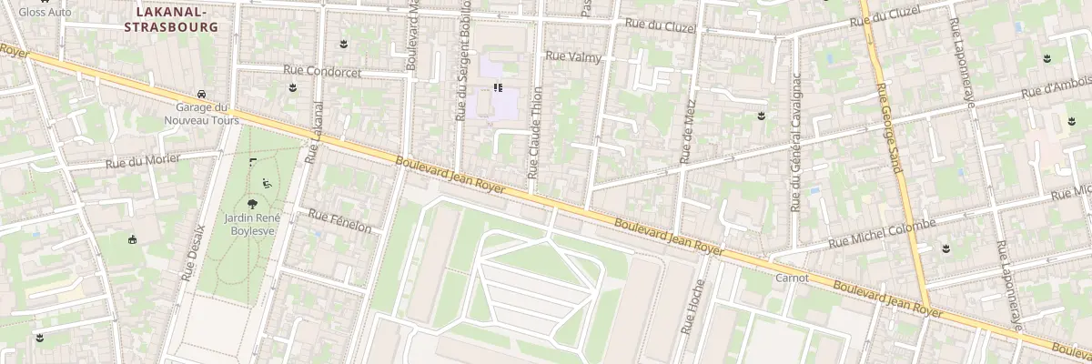 Plan du 76 Rue Claude Thion à Tours