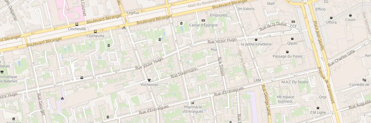 Plan du 12 Rue de Sebastopol à Tours