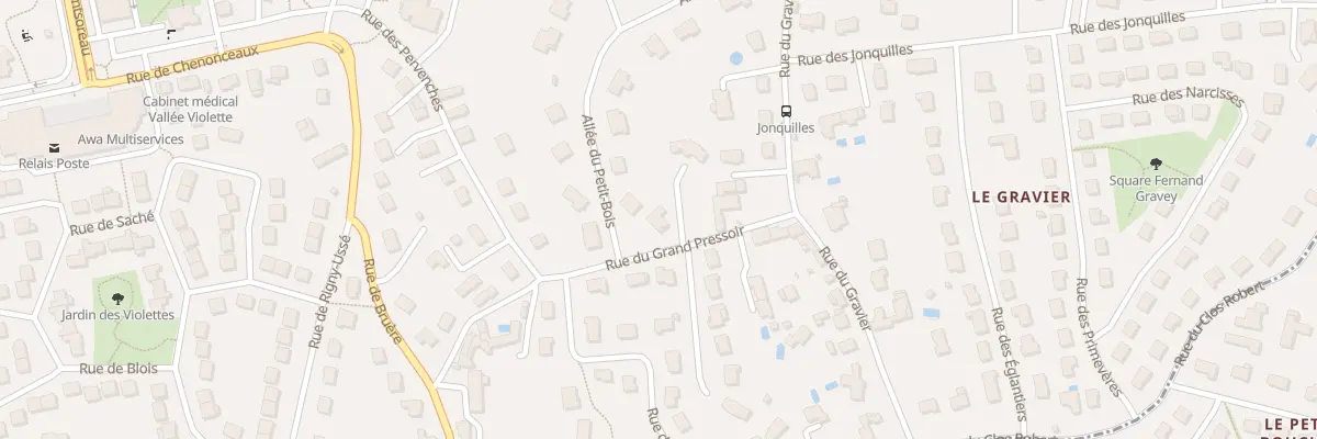 Plan du 11 Rue du Grand Pressoir à Joué-lès-Tours