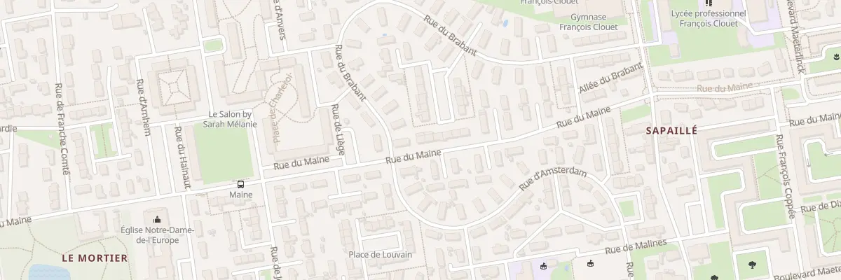 Plan du 32 Rue du Maine à Tours