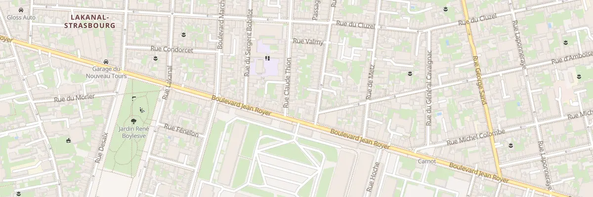 Plan du 72 Rue Claude Thion à Tours