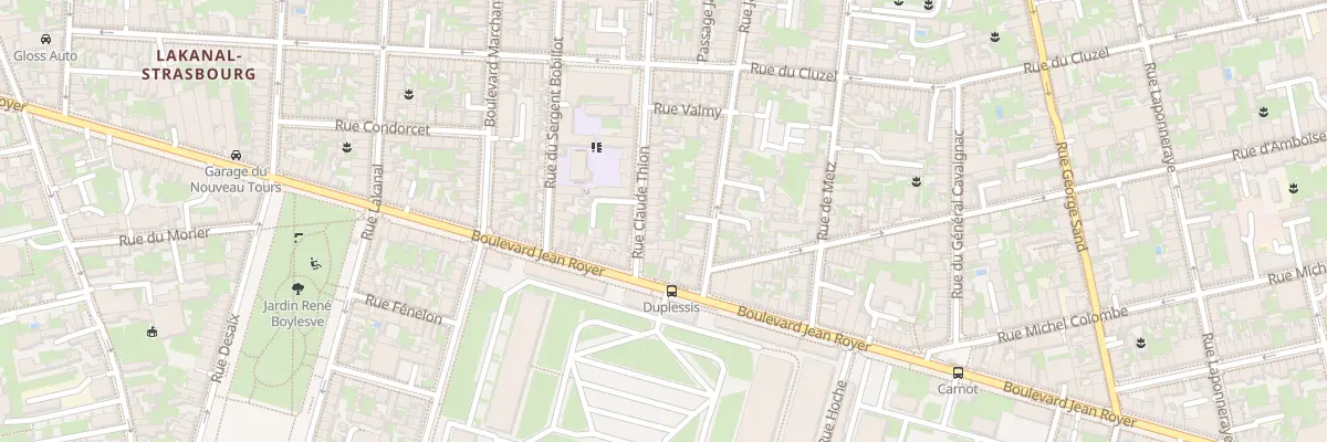 Plan du 68 Rue Claude Thion à Tours