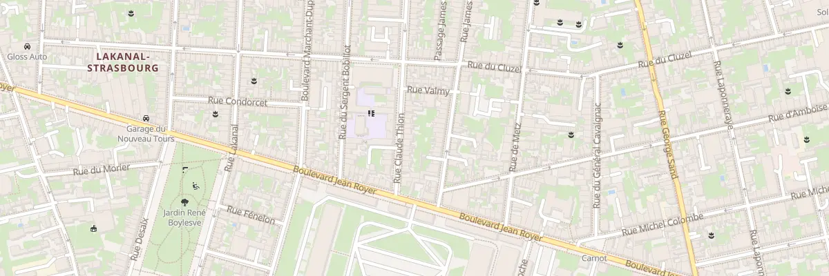 Plan du 60 Rue Claude Thion à Tours