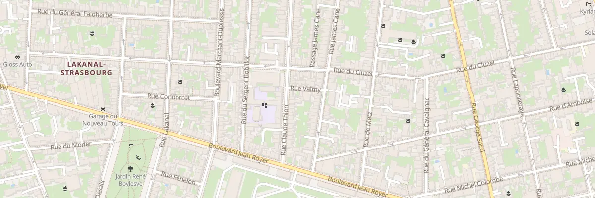Plan du 50 Rue Claude Thion à Tours