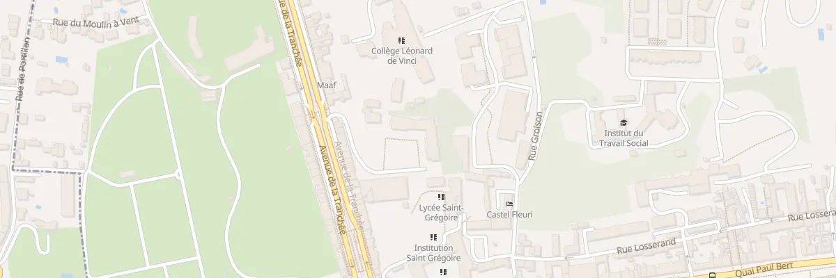 Plan du 43 Av de la Tranchée à Tours