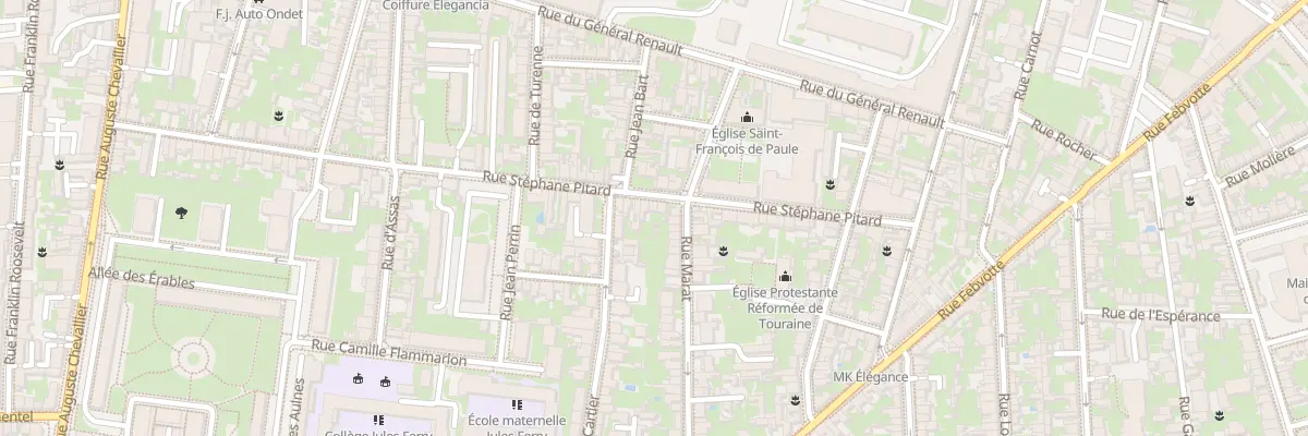 Plan du 60 Rue Stéphane Pitard à Tours