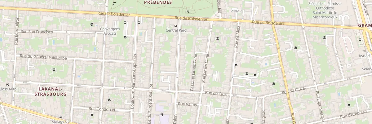 Plan du 20 Rue Claude Thion à Tours
