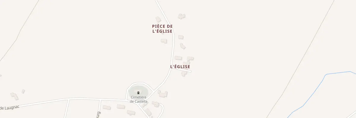 Plan du 166 Rte de l’Eglise à Castella