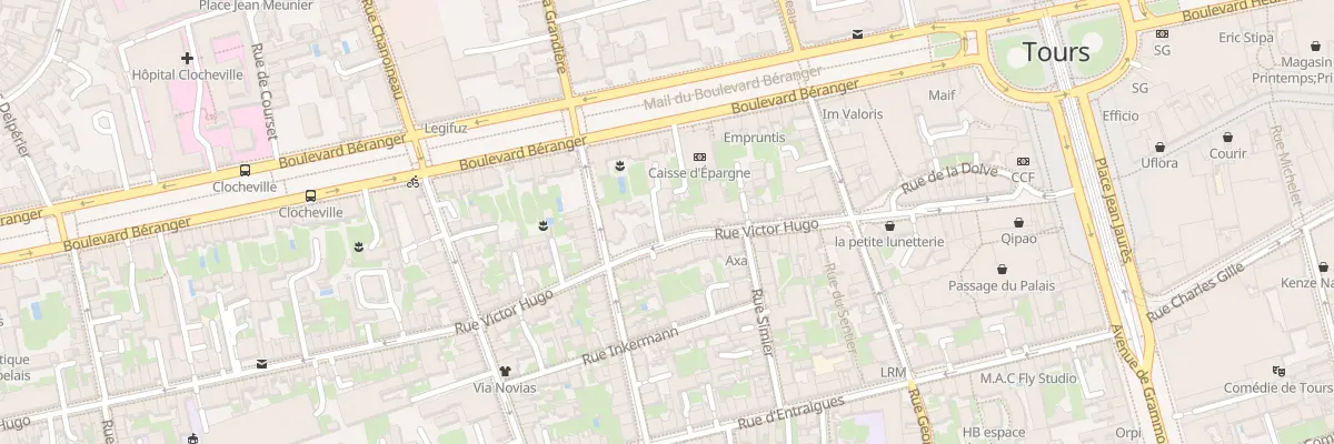 Plan du 59 Rue Victor Hugo à Tours