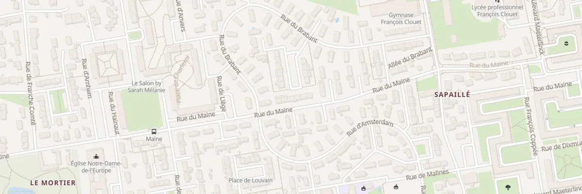 Plan du 36 Rue du Maine à Tours