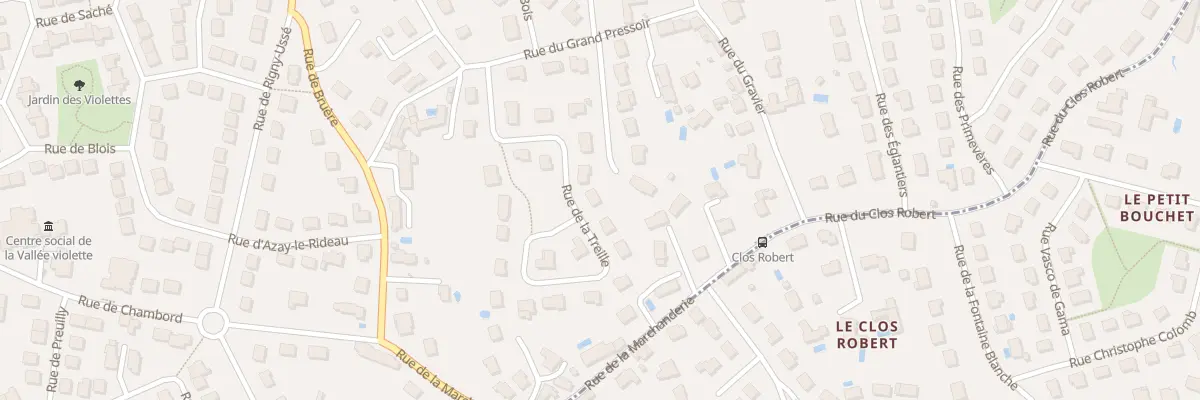 Plan du 14 Rue de la Treille à Joué-lès-Tours