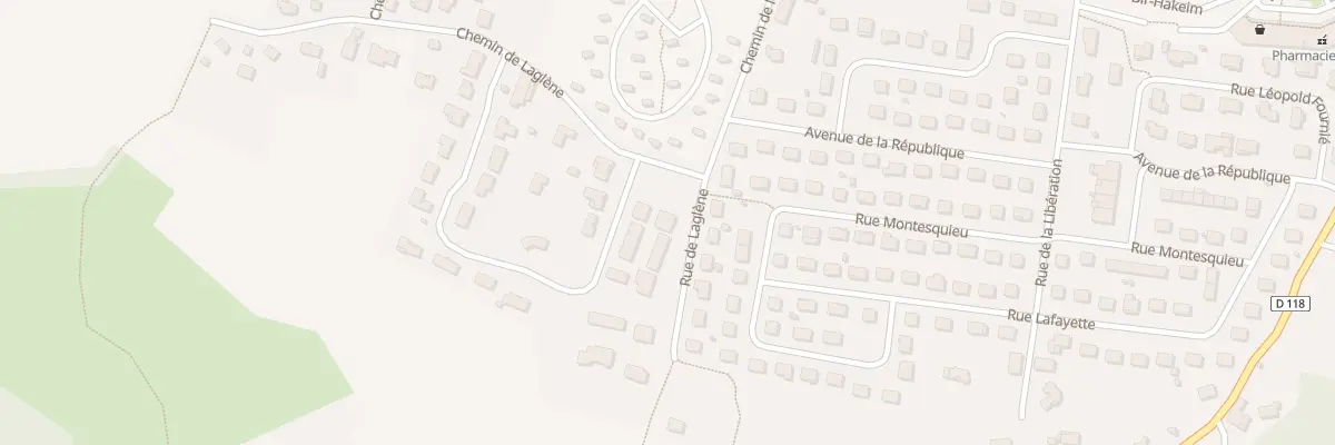 Plan du 2B Rue de Laglène à Pujols
