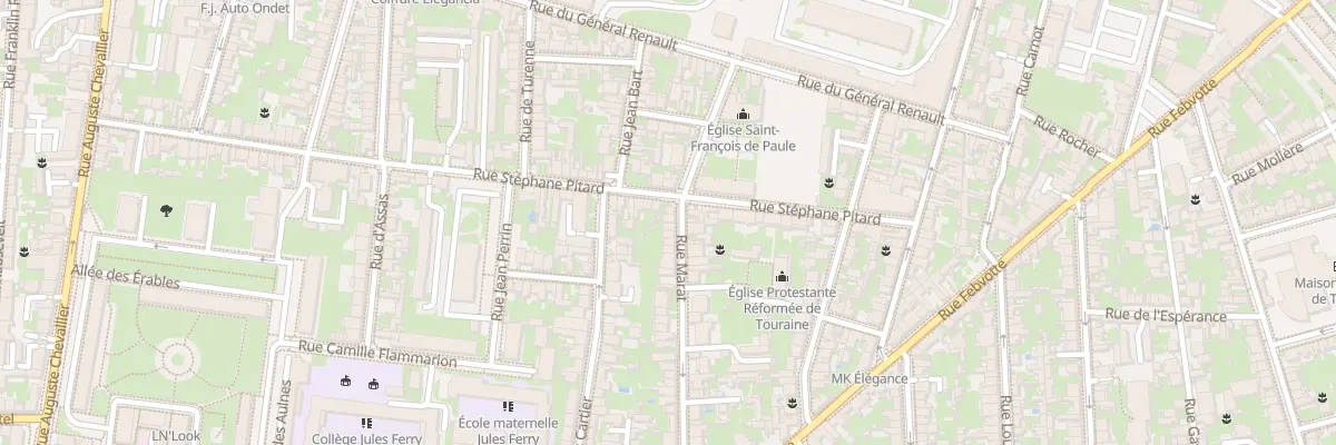 Plan du 43 Rue Marat à Tours