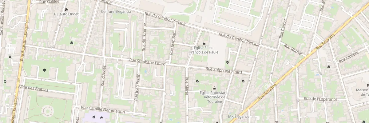 Plan du 61 Rue Stéphane Pitard à Tours