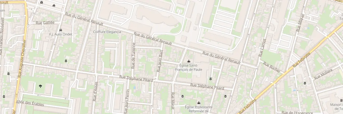 Plan du 5 Pas Jean Bart à Tours