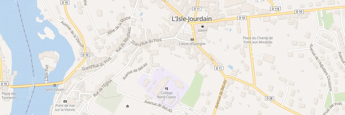 Plan du 1 Grand Rue du Pont à L’Isle-Jourdain