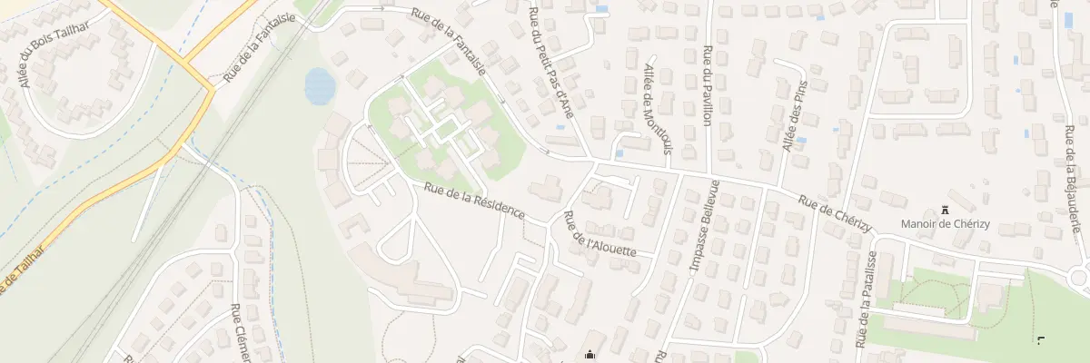 Plan du 1 Rue du Petit Paris à Joué-lès-Tours