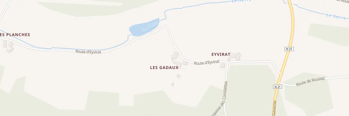Plan du 101 Les Planches à Chalagnac