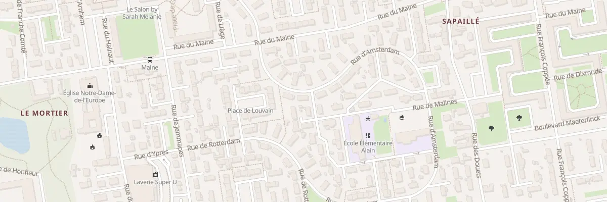 Plan du 9 Rue d’Amsterdam à Tours