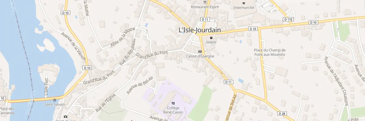 Plan du 7 Rue de l’Abbaye à L’Isle-Jourdain