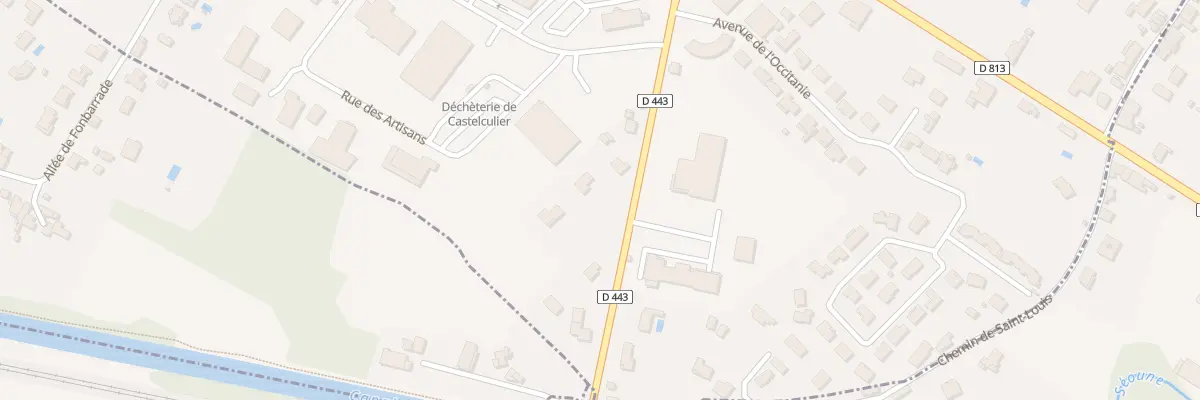 Plan du 292 Rte du Canal à Castelculier