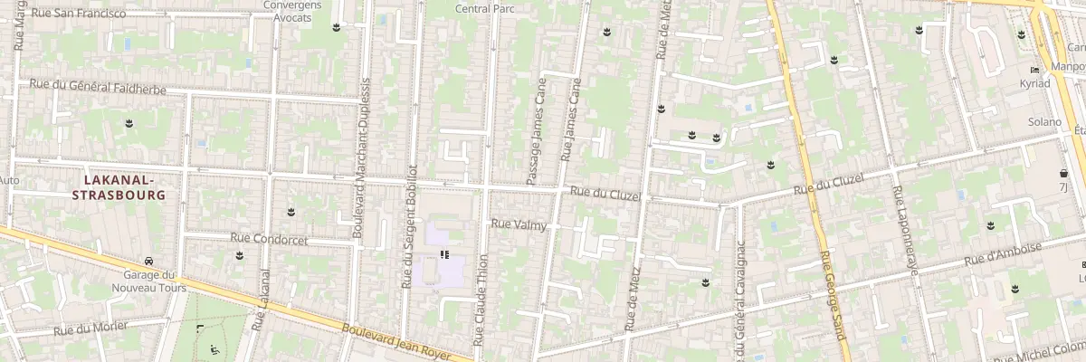 Plan du 119 Rue du Cluzel à Tours