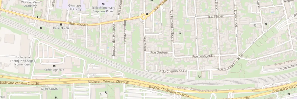 Plan du 11 Rue Desteur à Tours
